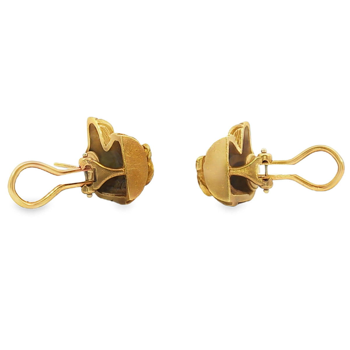 Barry Kieselstein-Cord 18K Gold Labrador Retriever Earrings, Dated 1989