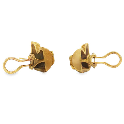 Barry Kieselstein-Cord 18K Gold Labrador Retriever Earrings, Dated 1989