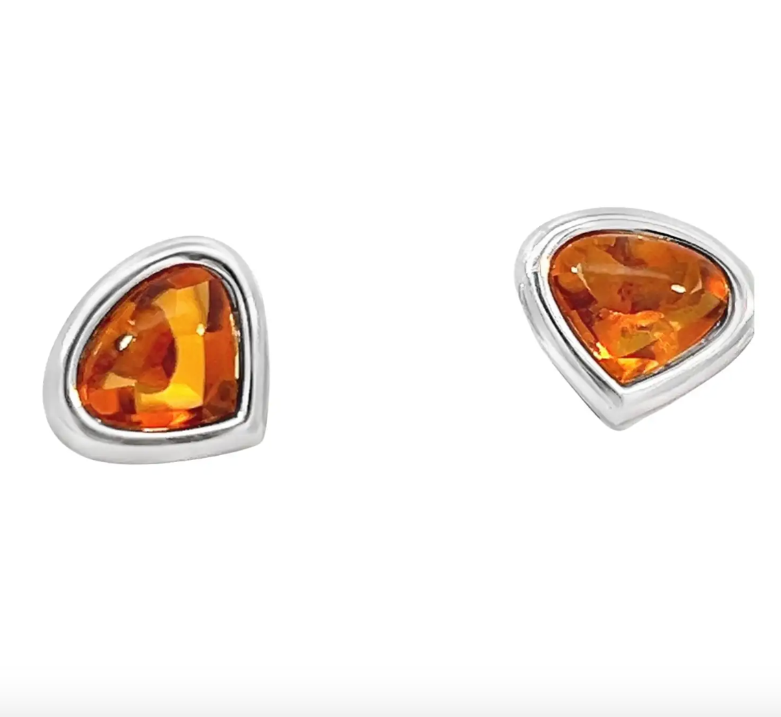 Marina B. Citrine Stud Earrings