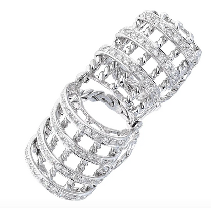 4.20 Carat Diamond Full Finger Fashion Ring