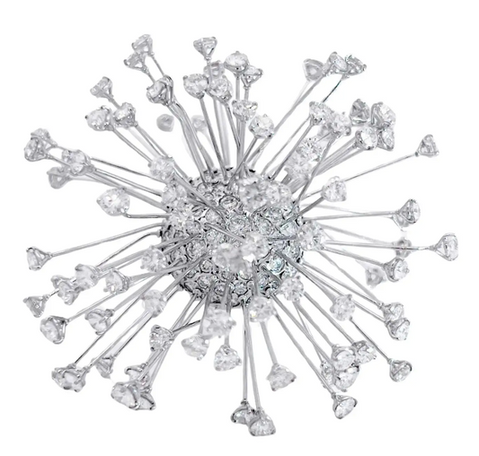 Cantamessa "En-Tremblant" Diamond Brooch Pin