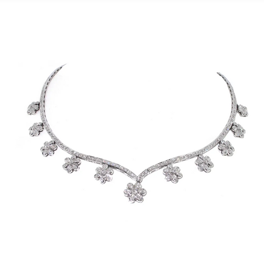 4 Carat Diamond Tennis Link Necklace