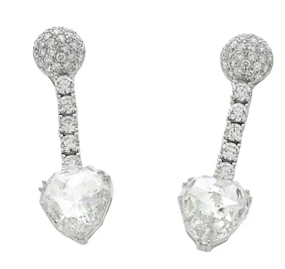 11.65 Carat Diamond Chandelier Dangle Earrings