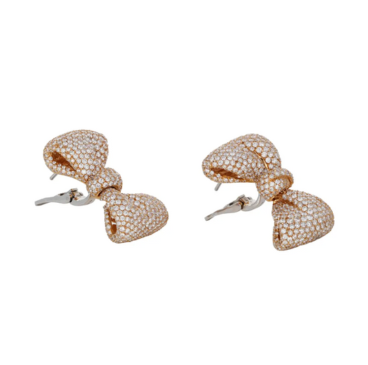 Palmiero Diamond Bow Earrings