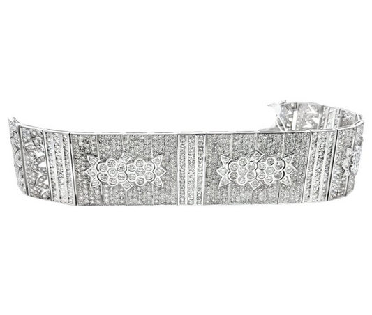 Diamond Art Deco Inspired Bracelet