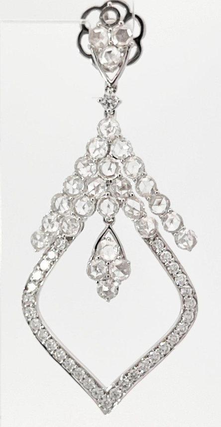 Diamond Chandelier Dangle Earrings