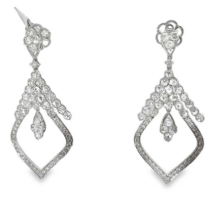 Diamond Chandelier Dangle Earrings