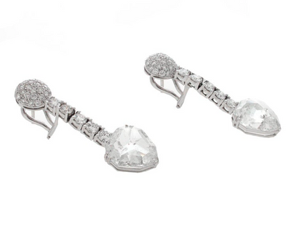 11.65 Carat Diamond Chandelier Dangle Earrings