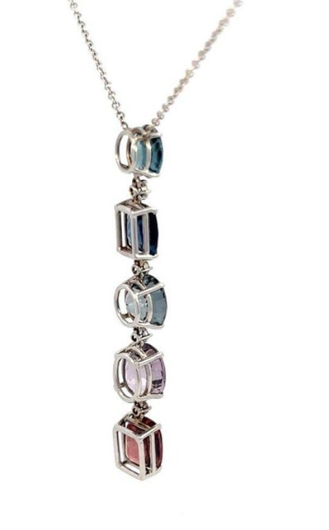 19.39 Carat Multi- Color Spinel Gem and Diamond Pendant Necklace