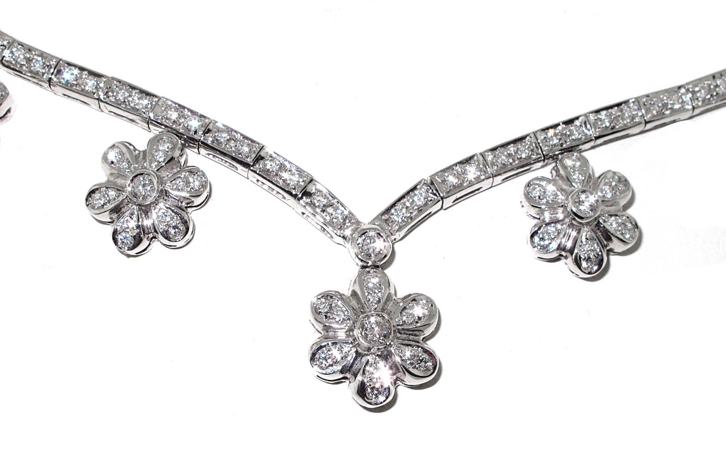 4 Carat Diamond Tennis Link Necklace