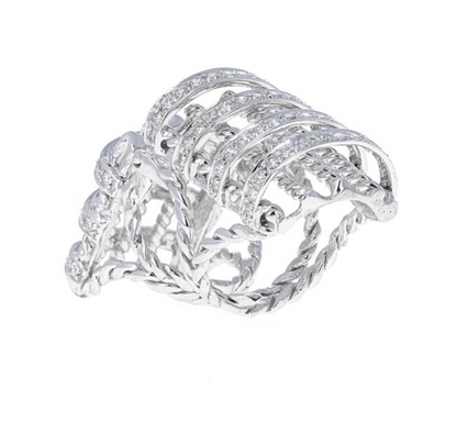 4.20 Carat Diamond Full Finger Fashion Ring